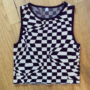 Wavy womens knitted top size small